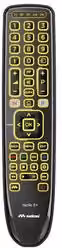 Telecomando universale Meliconi Gumbody Facile 5+ con tastiera retroilluminata, colore nero