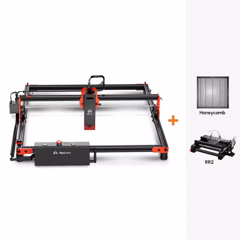 Macchina per incisione e taglio laser - KIT DIY SET3 - 10 W - Area di lavoro 400 × 400 mm - Velocità 12.000 mm/min - Spina di alimentazione per l'Unione Europea