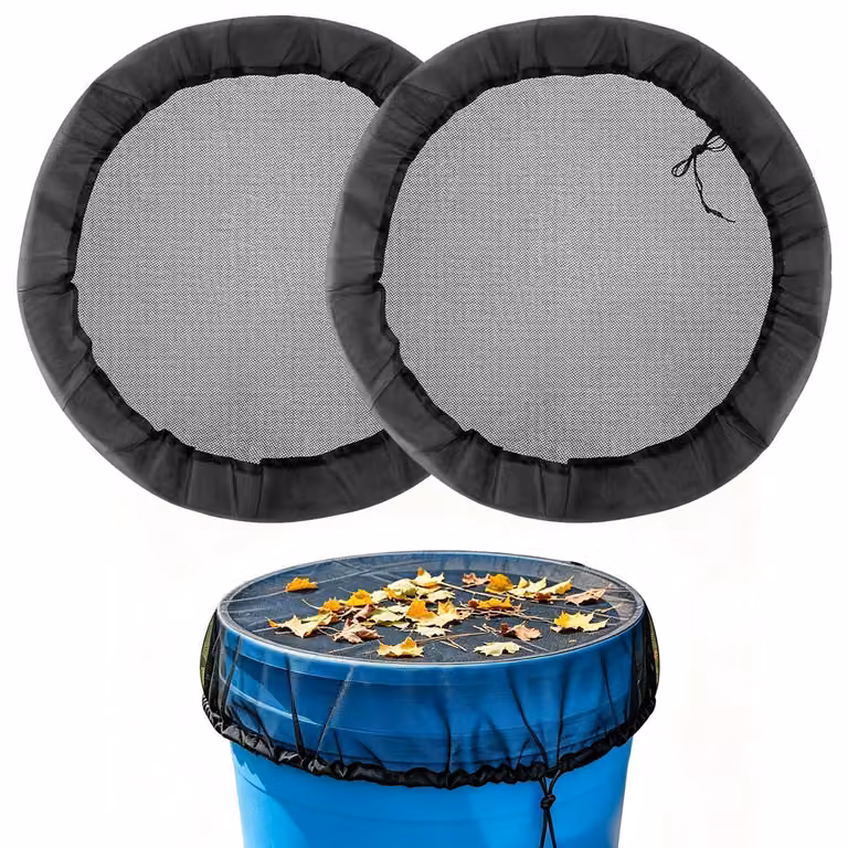 Contenitori per rifiuti da esterno, rete, 2 pezzi, 120 cm, con corda di serraggio, maglia fine, resistenti alle intemperie