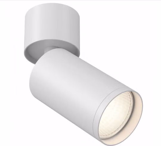 Plafoniera Maytoni FOCUS S, alluminio, bianco, 10 W, GU10, dimmerabile, IP20