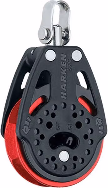 Carrucola Harken Carbo Ratchet 57 mm Supporto Nero Nero Taglia unica