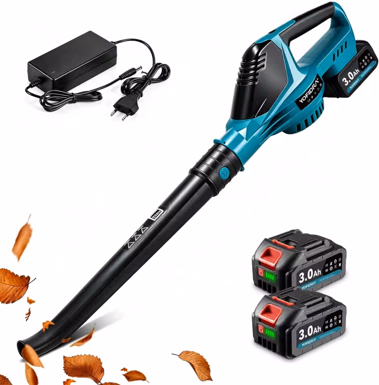 Bladblazer Accu - 20 V, 2 x 3000 mAh, motore brushless da 700 W