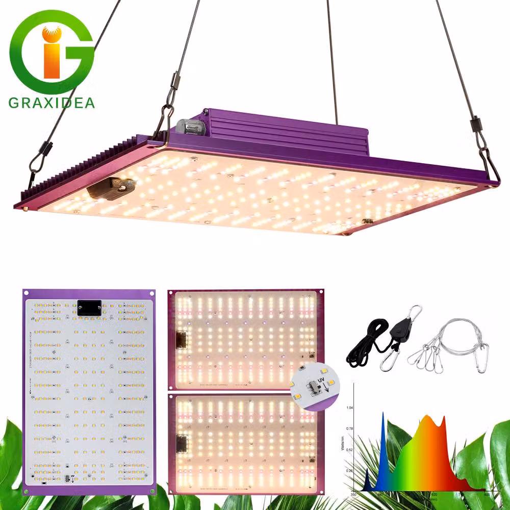 Lampada di coltivazione a LED, spettro completo, 120W, dimmerabile - alloggiamento in alluminio - impermeabile