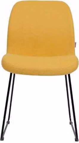Stühle Gelb Luxus Design Polster Stuhl Büro Möbel Esszimmer Textil Möbel
