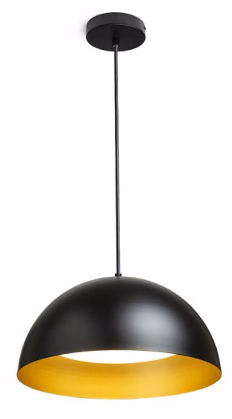 RED - DESIGN RENDL RENDL GLADYS 40 Lampada a sospensione nero/oro 230 V E27 30 W R14114