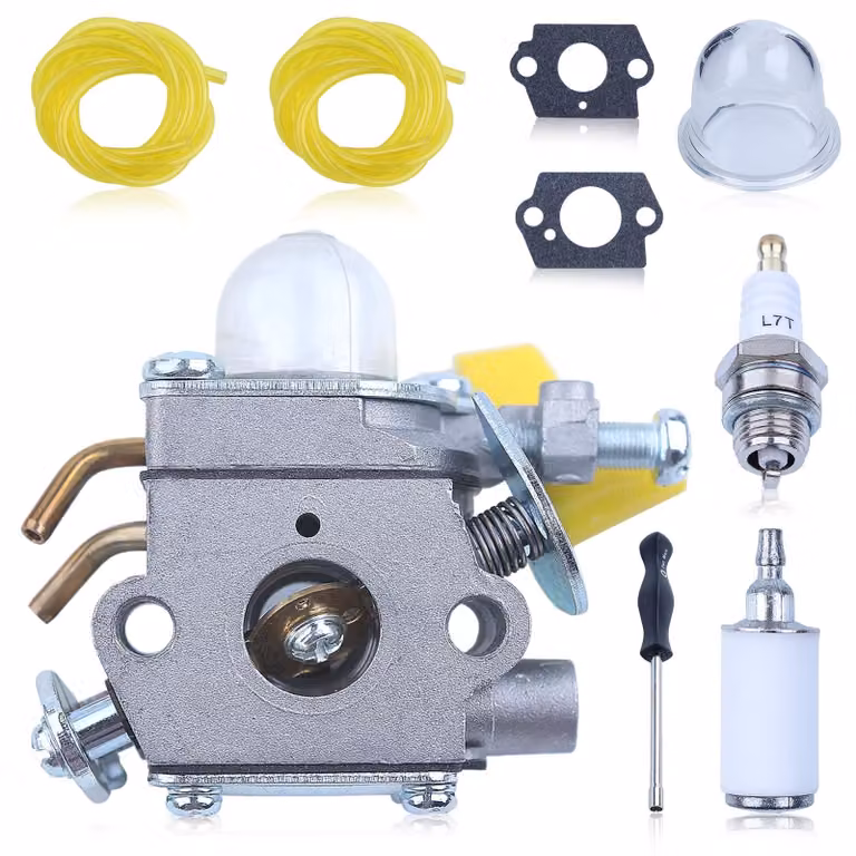 Omgoods - Kit carburatore per tagliaerba e motosega, comprensivo di filtro