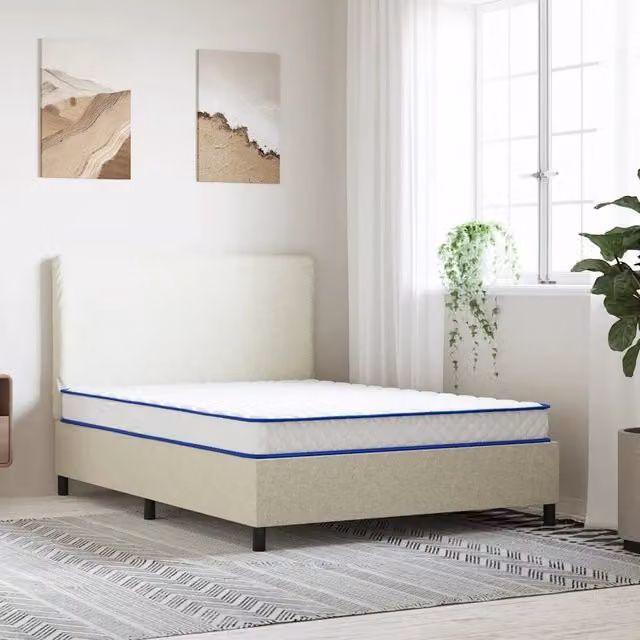 Materasso Viscoelastico Bianco 140x190x17 cm Morbido 4013420