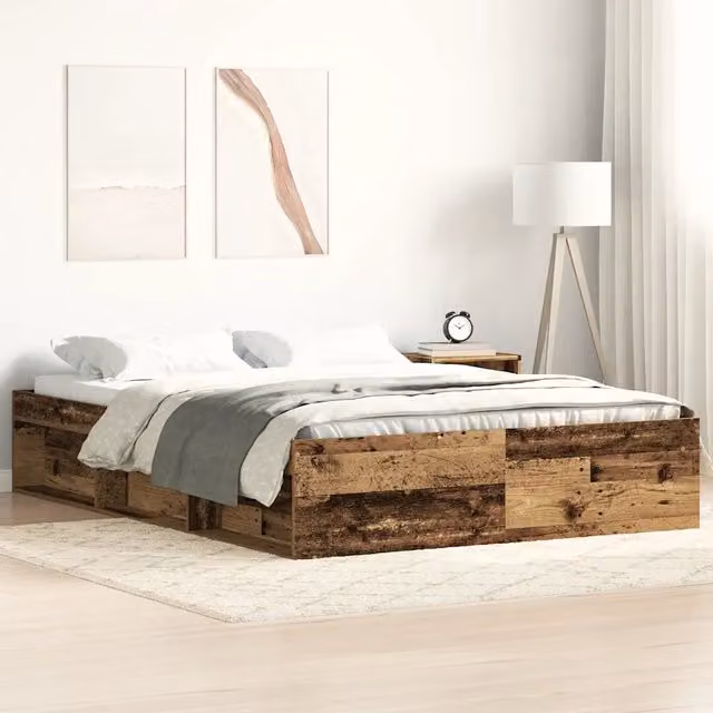 Giroletto vidaXL in legno di pino color marrone con doghe piatte fisse L/P/H: 120 x 200 cm – 1