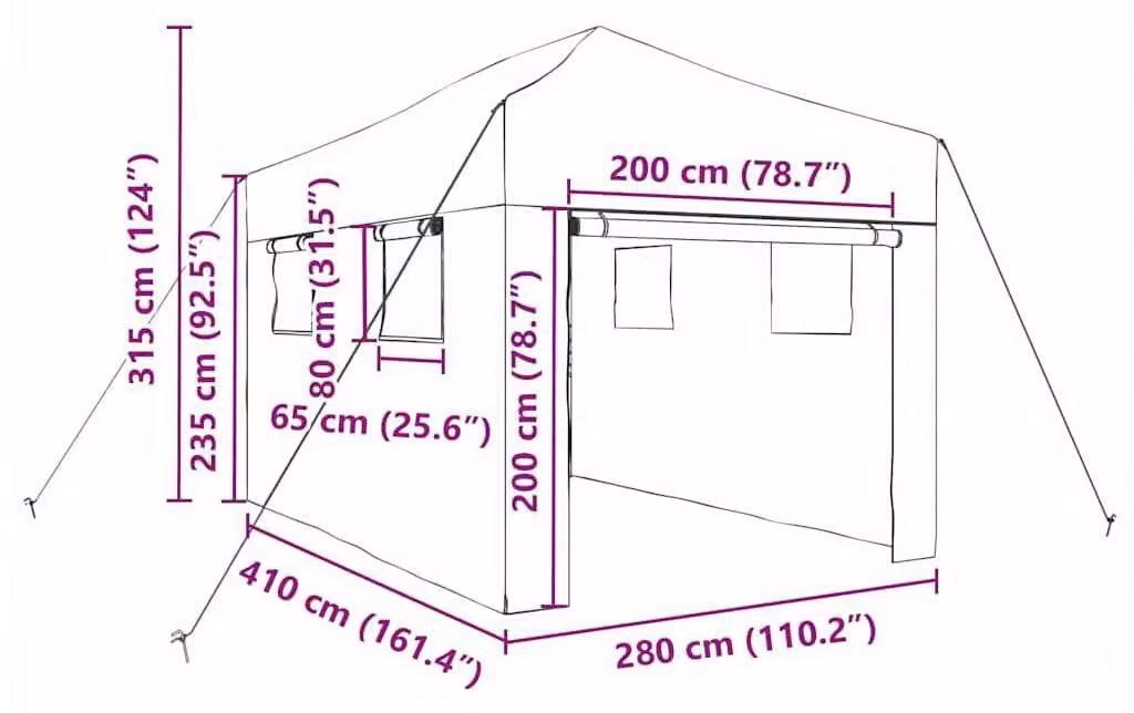 Kweekkas - Tuinkas - Serra - Serre - Vasi per piante - Serra walk-in con struttura pop-up