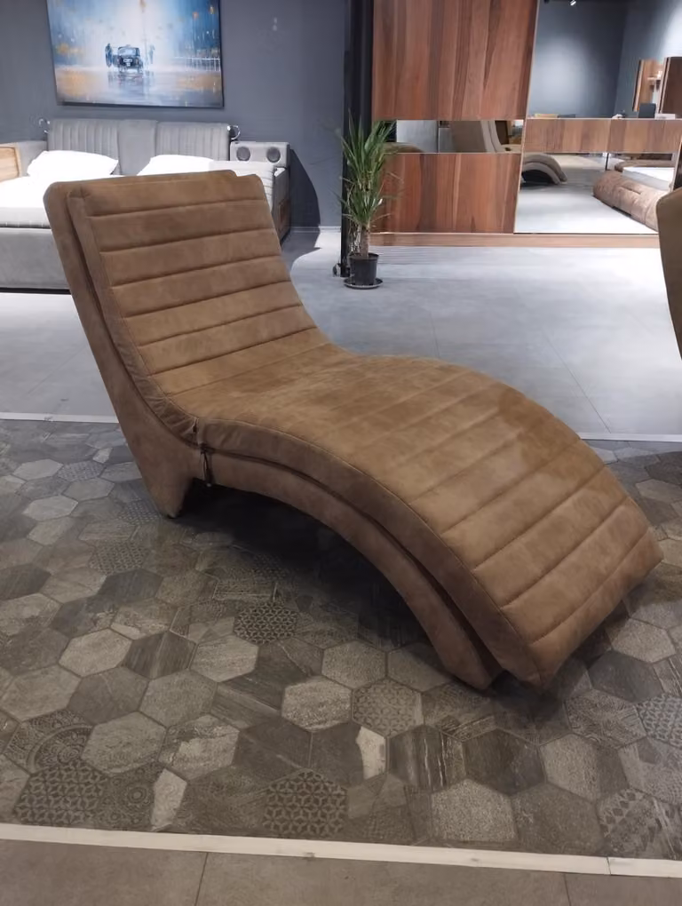 Chaiselongue Moderne Liegen Textil Chaise Lounge Textil Chaise Möbel