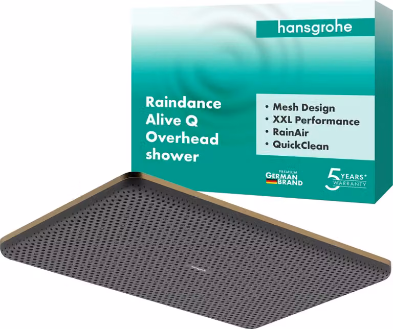 hansgrohe Raindance Alive Q soffione doccia, 210/340 1 getto, bronzo spazzolato, 1 pz.