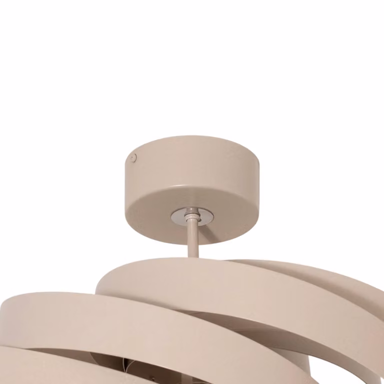 Plafoniera soffitto Vento Domiluce, dimmerabile, Crema / Ambra, Soggiorno / Sala da pranzo, Metallo, Moderno, Plafoniera