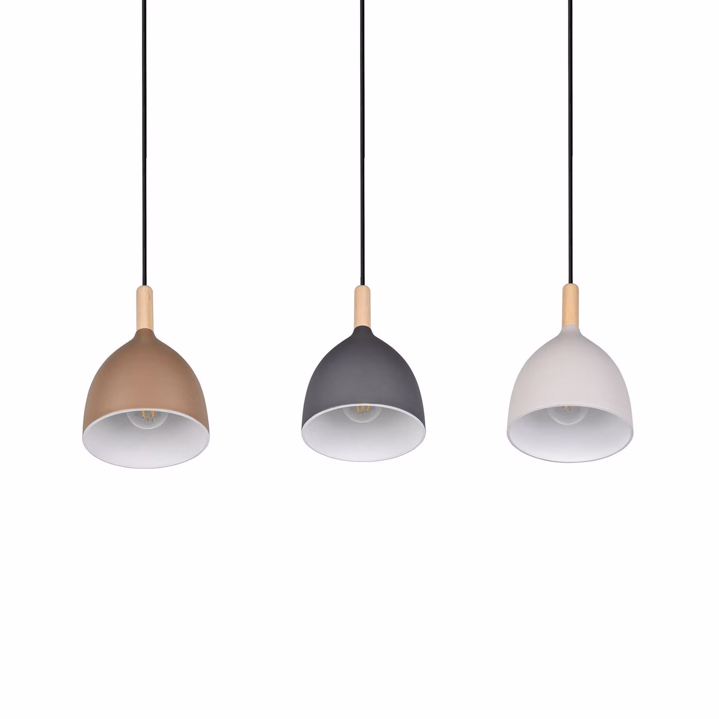 Trio Lighting Lampada a sospensione Jerano, dimmerabile, Multicolore, Soggiorno / Sala da pranzo, Metallo, Moderno, Lampada a sospensione