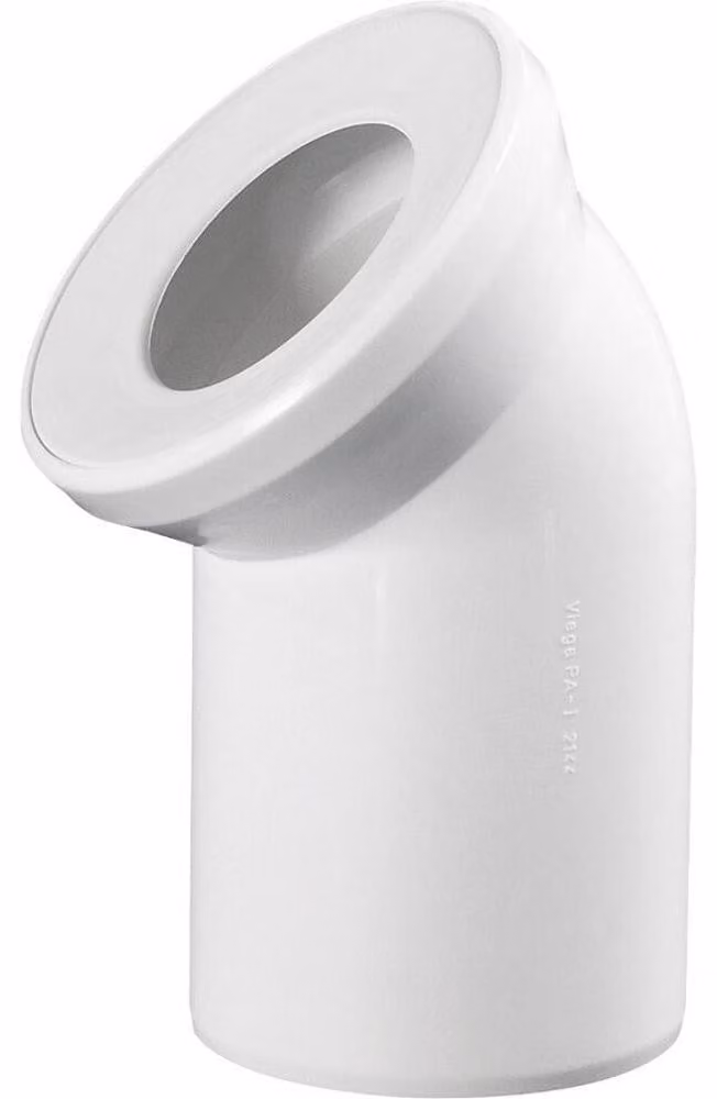 Raccordo WC curva 45, 110 mm