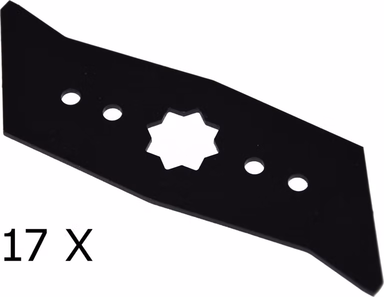 17 X Lame per scarificatore per Wolf UV 38 BX - Acciaio HQ