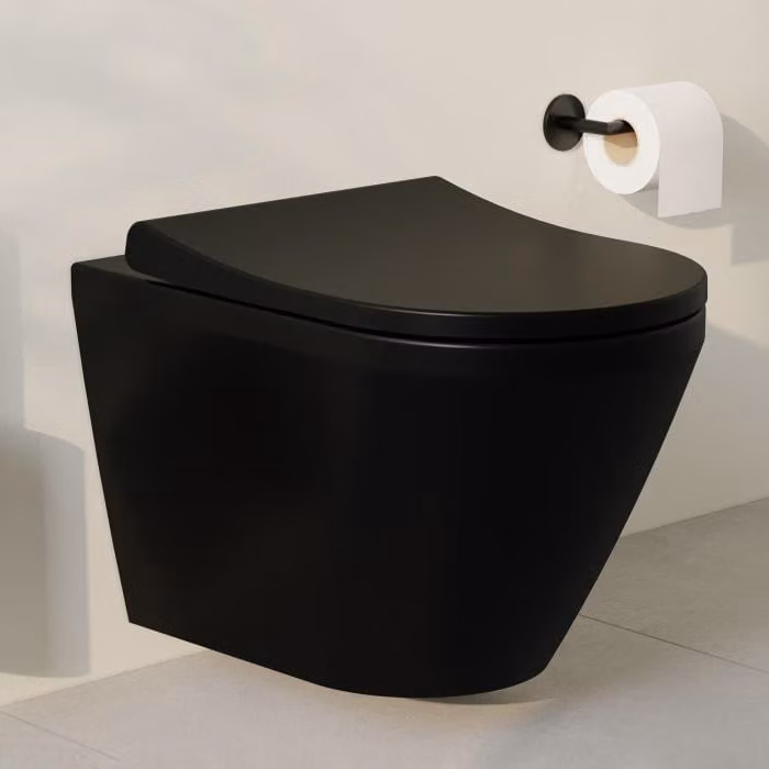 VitrA M-Line, vaso sospeso con scarico a parete, profondità 54 cm, senza brida, forma rotonda