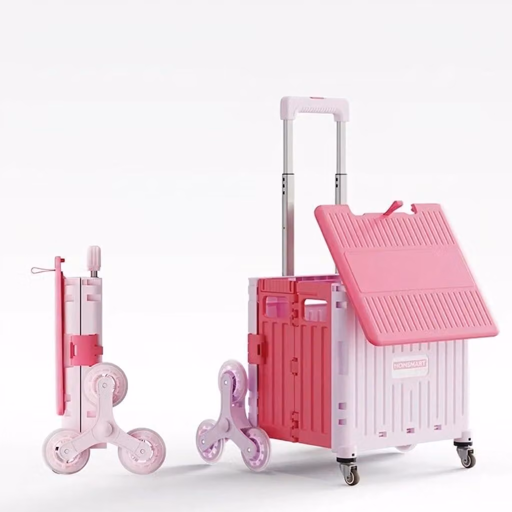 Carrello pieghevole da 65 litri con maniglia telescopica