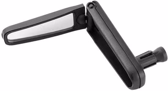 Specchietto retrovisore pieghevole e regolabile per bicicletta, adatto a forcellini da 17-22 mm, realizzato in plastica ABS, resistente agli urti