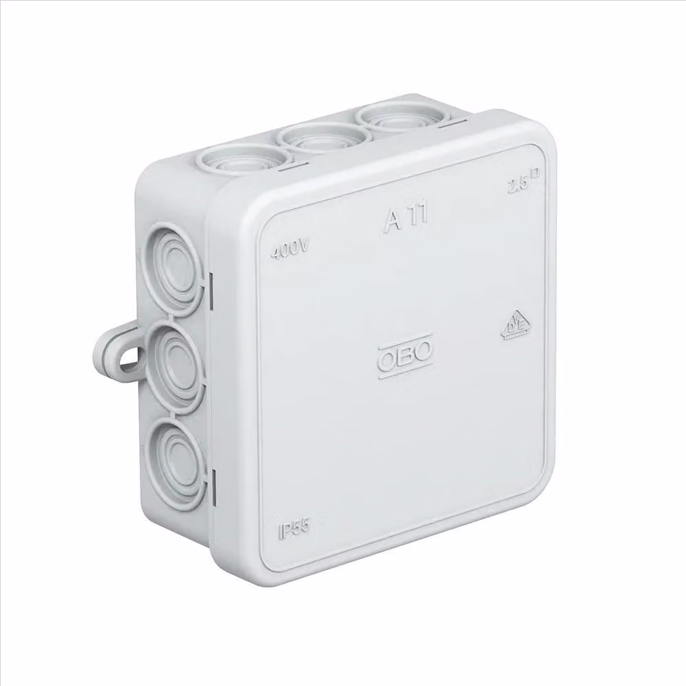 OBO Montaggio esterno - Scatola di giunzione a prova di umidità IP 54 85 x 85 x 40 mm