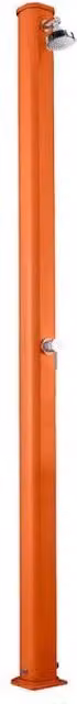 Doccia Solare Jolly Arkema Design in Alluminio con Miscelatore, Arancione, 25 l