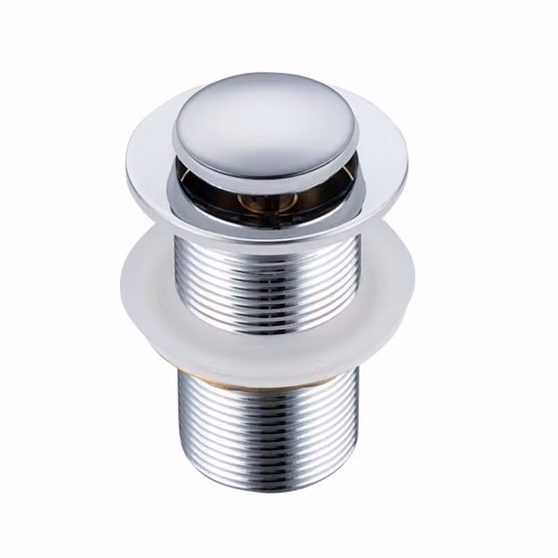 Set di scarico pop-up per lavabo, Completo in rame, Antitrabocco, Scarico rapido, Resistente alla corrosione, Facile da installare, Coperchio piccolo