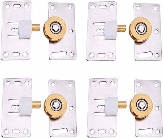 Set di 4 rotelle per cassetti per ante scorrevoli