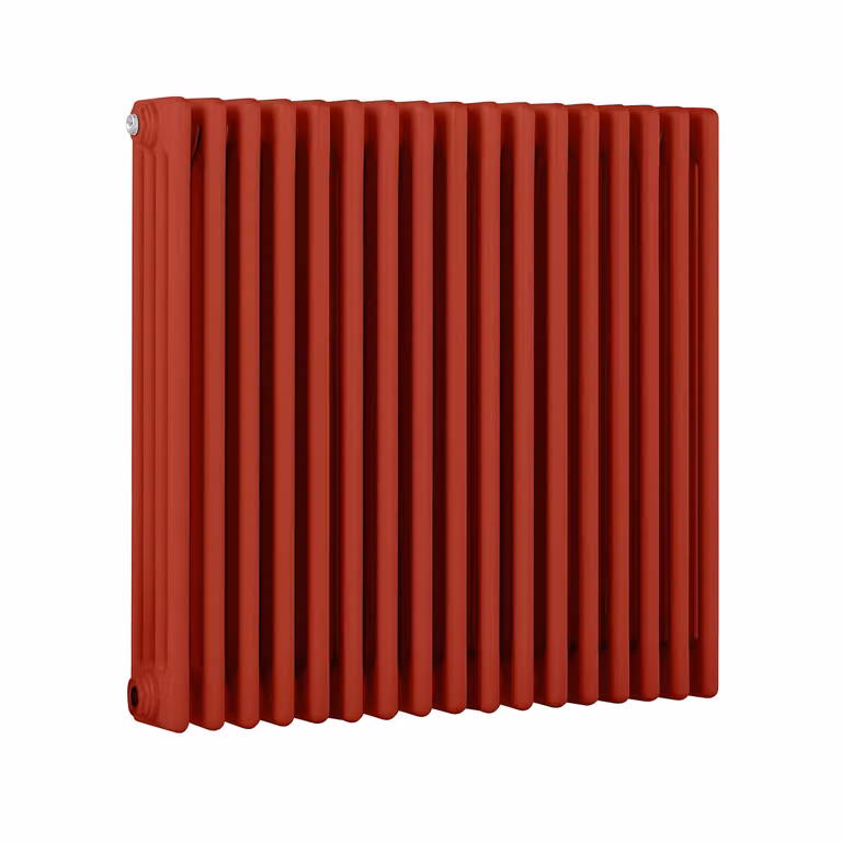 Radiatore Orizzontale a Colonne (4 Colonne) 750mm x 785mm - Rosso (Siamese Rosso) - Regent