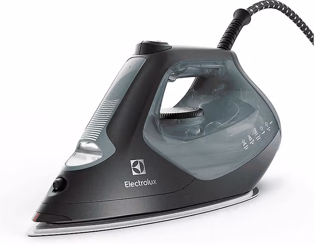 Ferro a vapore Electrolux E7SI2-6OG grigio con potenza di 2600 W, colpo di vapore di 230 g/min e sistema anticalcare integrato