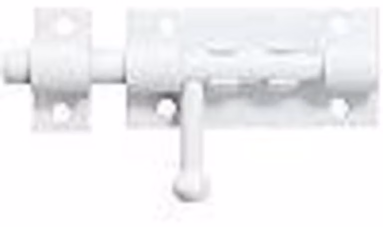 Gancio di sicurezza in acciaio inossidabile SUS304, 19,5 cm, bianco. Sbarra con bulloni per porte, finestre, recinzioni