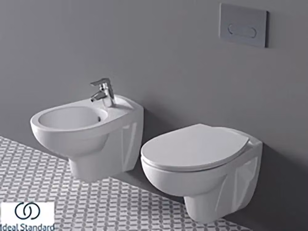Bidet sospeso Ideal Standard Dolomite in ceramica Eurovit bianco – 2