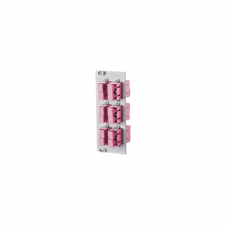 Metz Connect OpDAT REGpro Front 3U, 7T 6xSC-D OM4 (Vetroceramica, viola) 15024ABB06-E