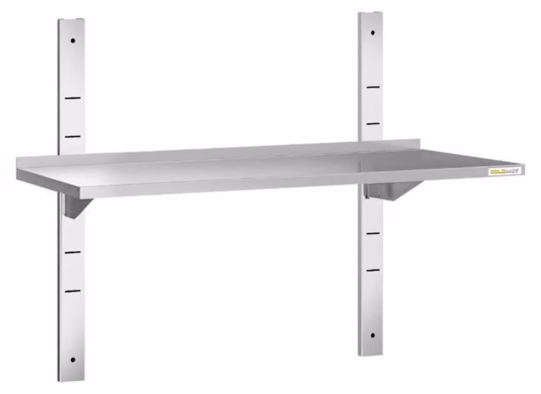Mensola a parete in acciaio inossidabile, dimensioni 1000 x 300 mm, linea PREMIUM - GOLDINOX