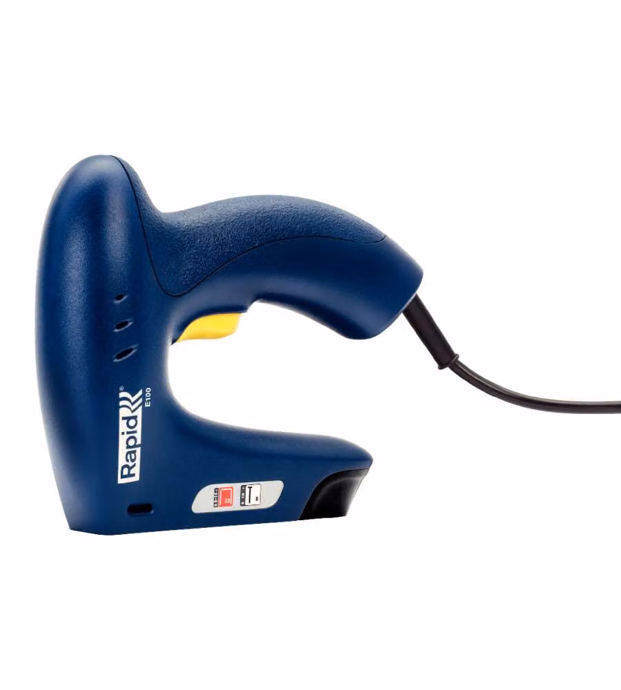 Rapid Graffatrice Elettrica E100 2 in 1 Blu Graffe 6-14mm Chiodi 15mm