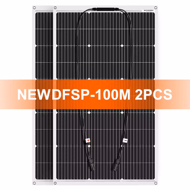DOKIO Pannello solare flessibile, 200W Potenza massima, Leggero e resistente, 200W