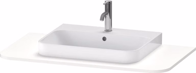 Console Duravit Happy D.2 Plus, 1000x550 mm, 1 découpe, pour meuble sous-lavabo HP4941, HP4961, HP4971, HP031E03636, HP031E03636