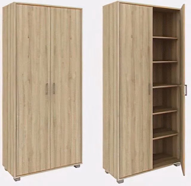 Mobile Armadio salvaspazio 2 ante arredo casa moderno 78x35x170H COLORE: MARRONE