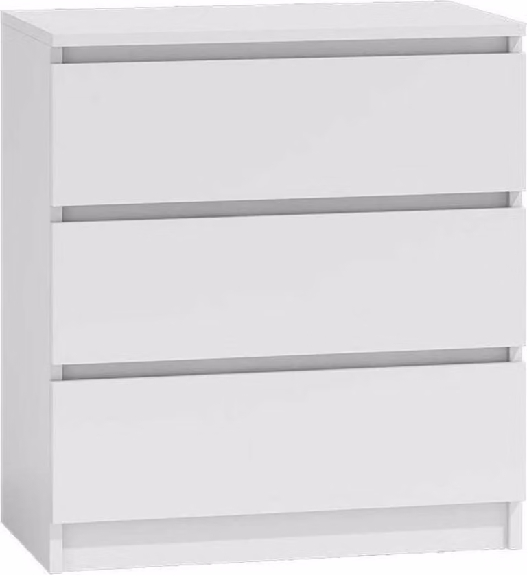 Cassettiera a cassetti stretta TAAVI - bianco
