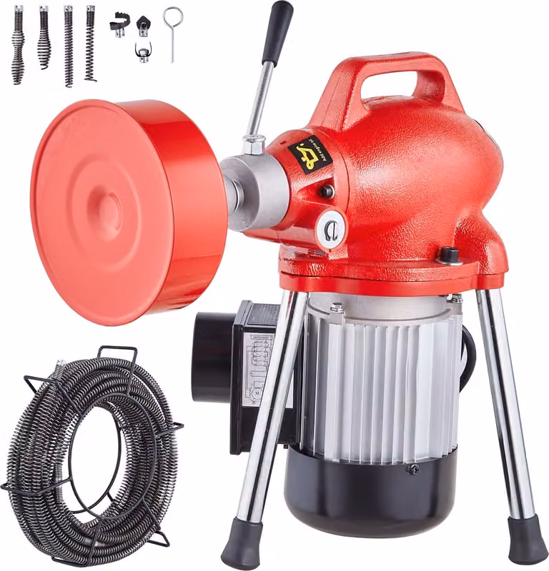 Macchina per la pulizia dei tubi Dispositivo di pulizia dei tubi Pulitore per tubi con cavo da 20mx16mm