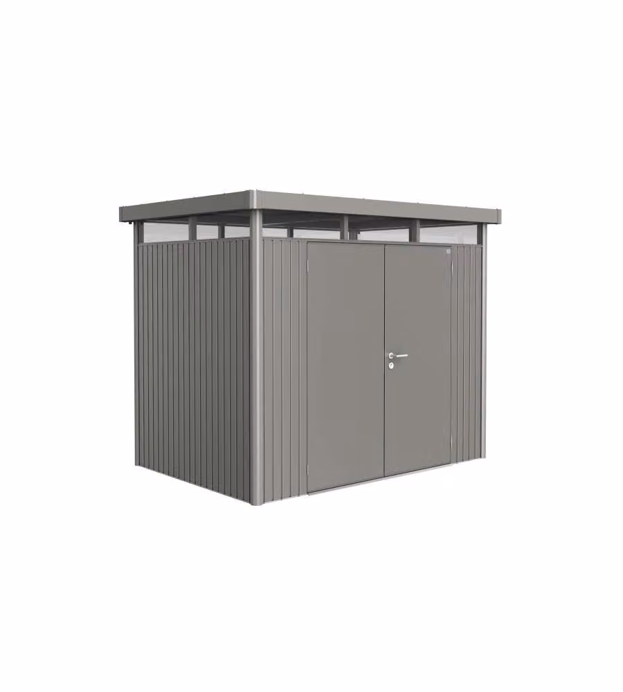 Biohort Casetta da Giardino HighLine H2 Grigio Quarzo 275x195x222 cm