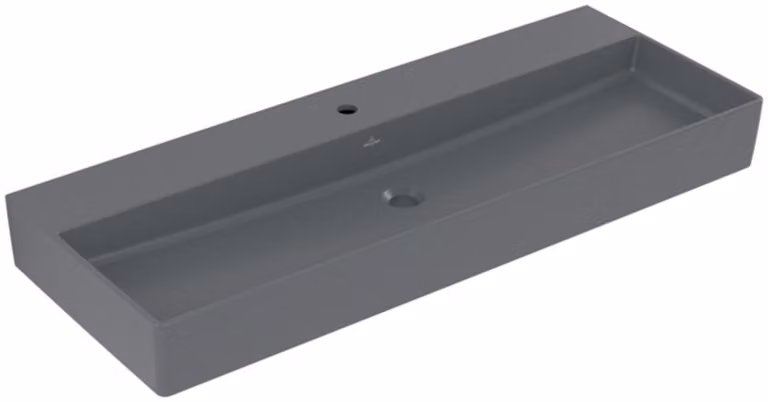 Villeroy & Boch Memento 2.0 lavabo mural, 1 trou pour robinet, sans trop-plein, rectifié, 1200x470mm, 4A22CHI4, 4A22CHI4