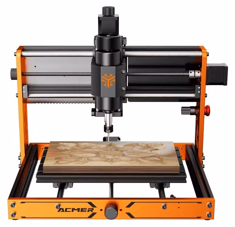 Fresatrice CNC 3018 - Router CNC a 3 assi per incisione - Mandrino da 500W - Area di lavoro 30×18×7,8 cm - GRBL 1.1f ESP32 - Velocità massima 2000 mm/min - Spina di tipo americano