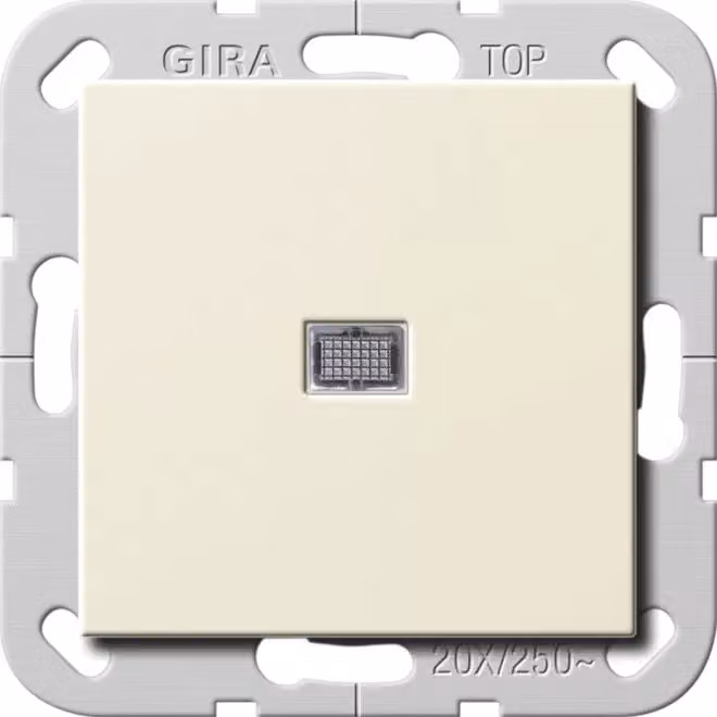 Gira 283401 Interruttore a bilanciere Off 2p di comando 20 A Sistema 55 Bianco crema