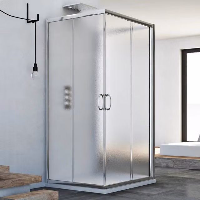 Box Doccia 3 lati 80x120x80 CM H185 stampato C mod. Junior Trio