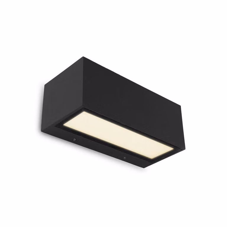 Lampada da parete per esterni GEMINI nero Lutec 5189112012