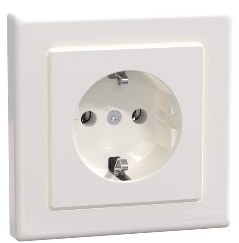 Merten SCHUKO presa di corrente pws piastra di copertura completa MEG2301-1519