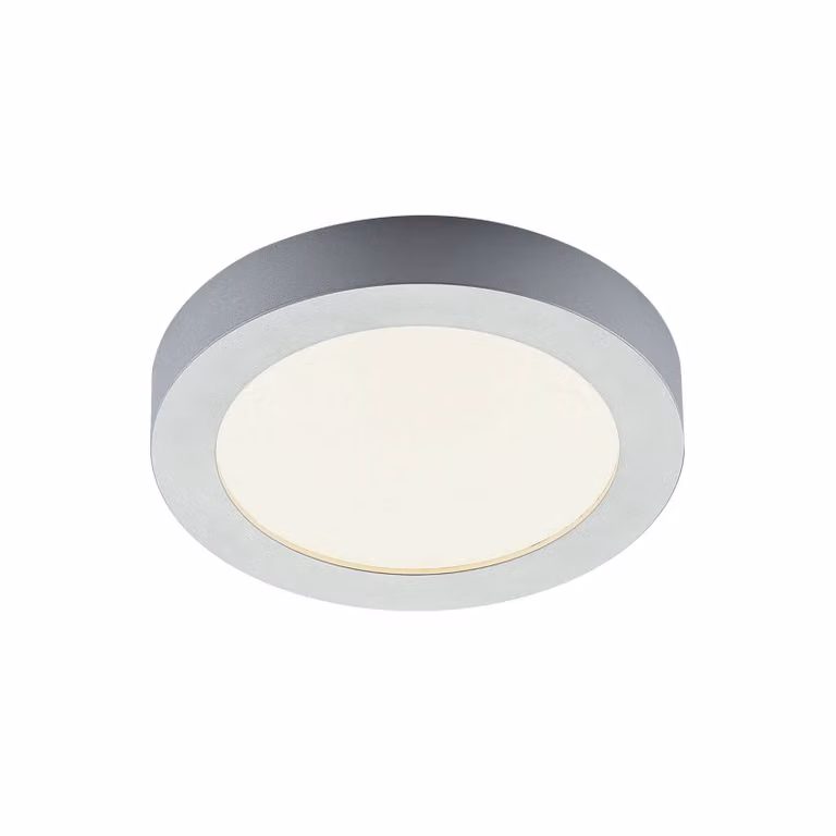 Lampada da soffitto a LED Marlo argento 3000K rotonda 25,2 cm