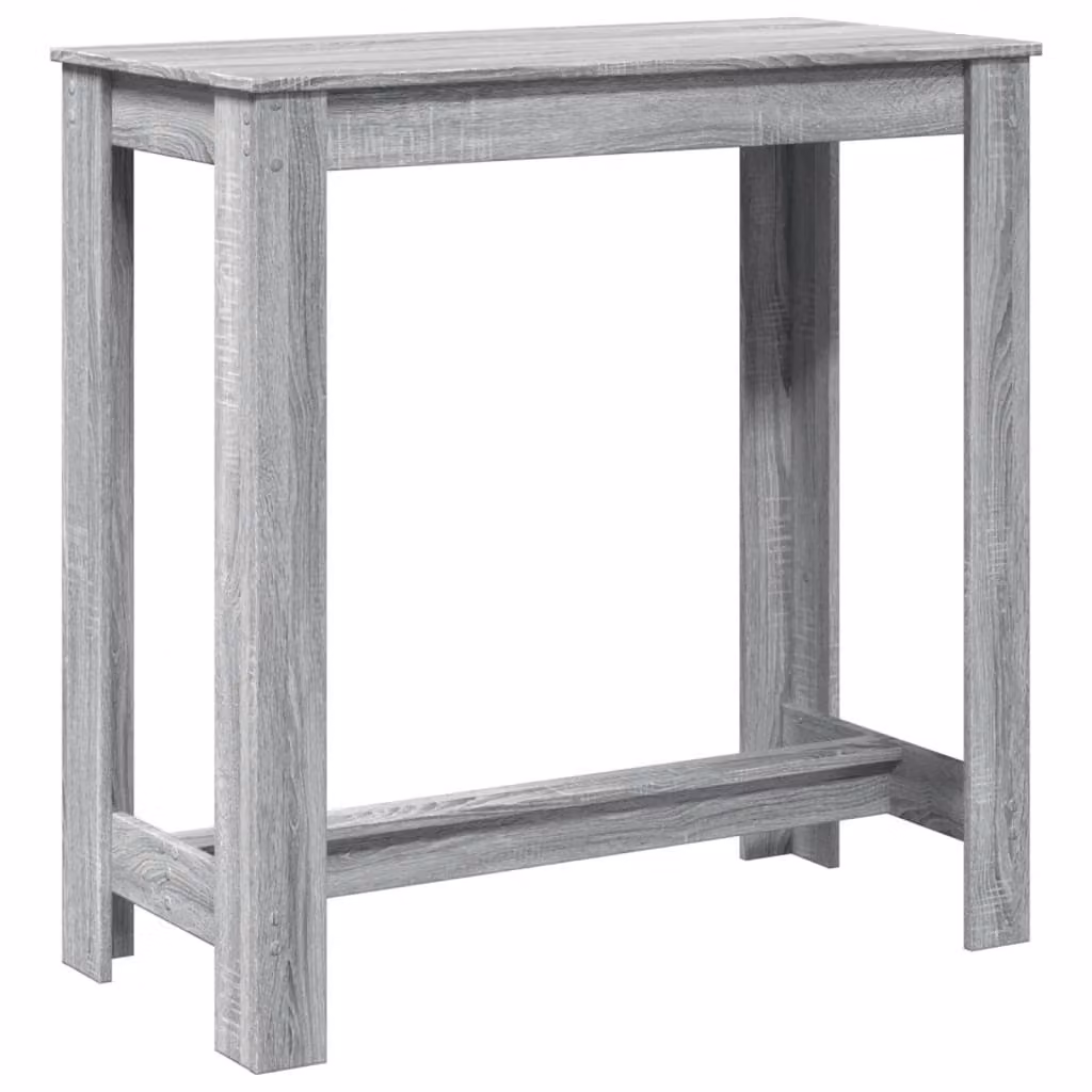 Tavolo da Bar Grigio Sonoma 102x50x103,5cm in Legno Multistrato