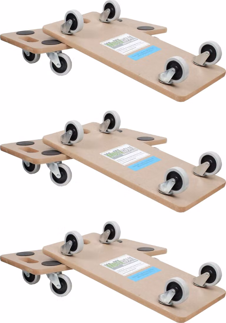 set di 6 ruote per mobili SOFT WHEEL per interni in MDF da 200 kg