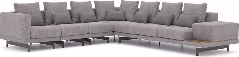 Ecksofa L-Form Wohnzimmer Einrichtung Designer Textil Sofa Modern Garnitur