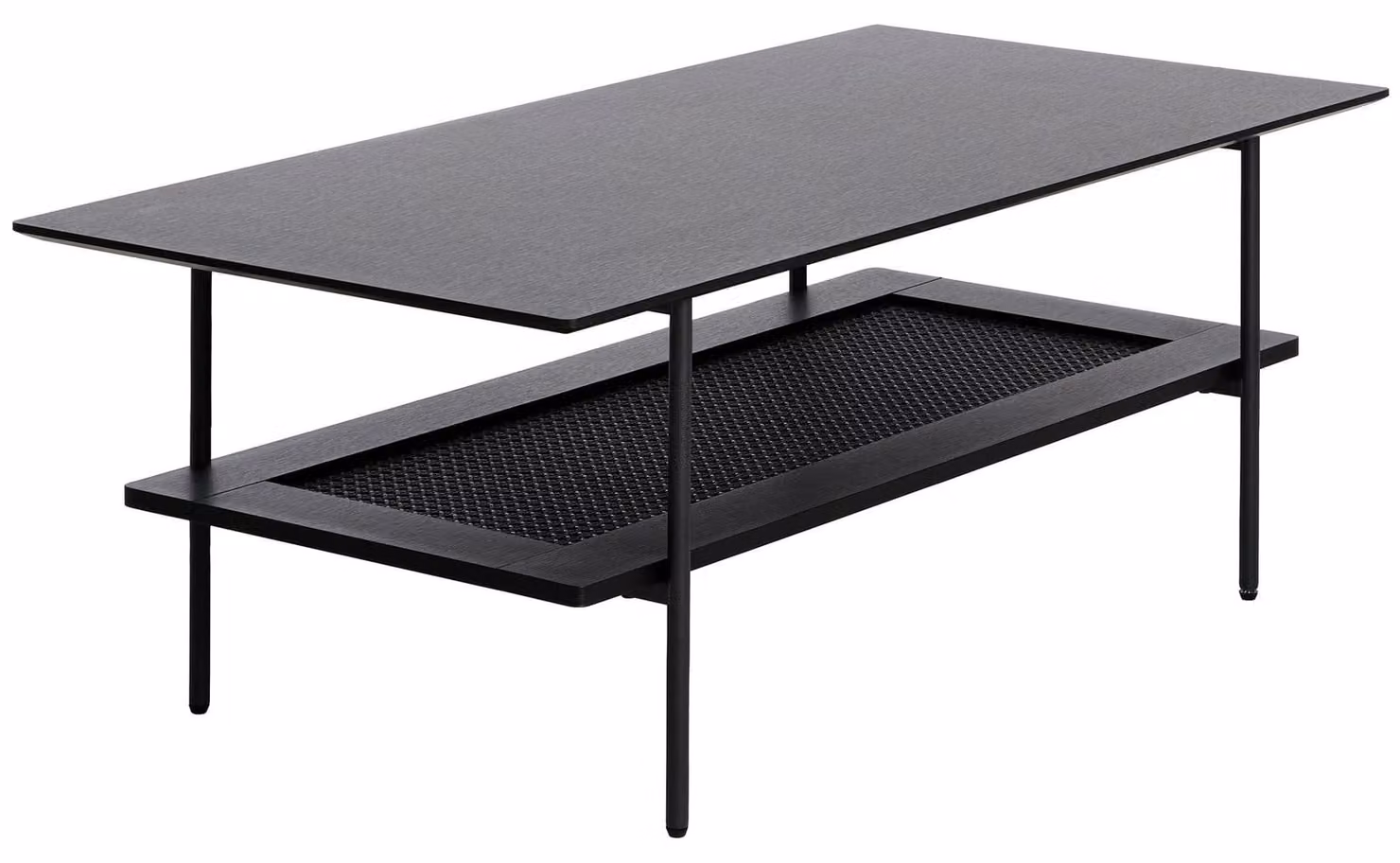 Selsey Mogest - Tavolino, legno di quercia nero, 110x55 cm